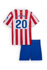 Fotbalové Dres Atletico Madrid Giuliano Simeone #20 Dětské Domácí Oblečení 2025-26 Krátký Rukáv (+ trenýrky)